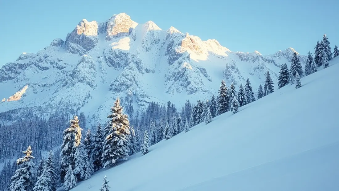 Berge unter Lawinendruck