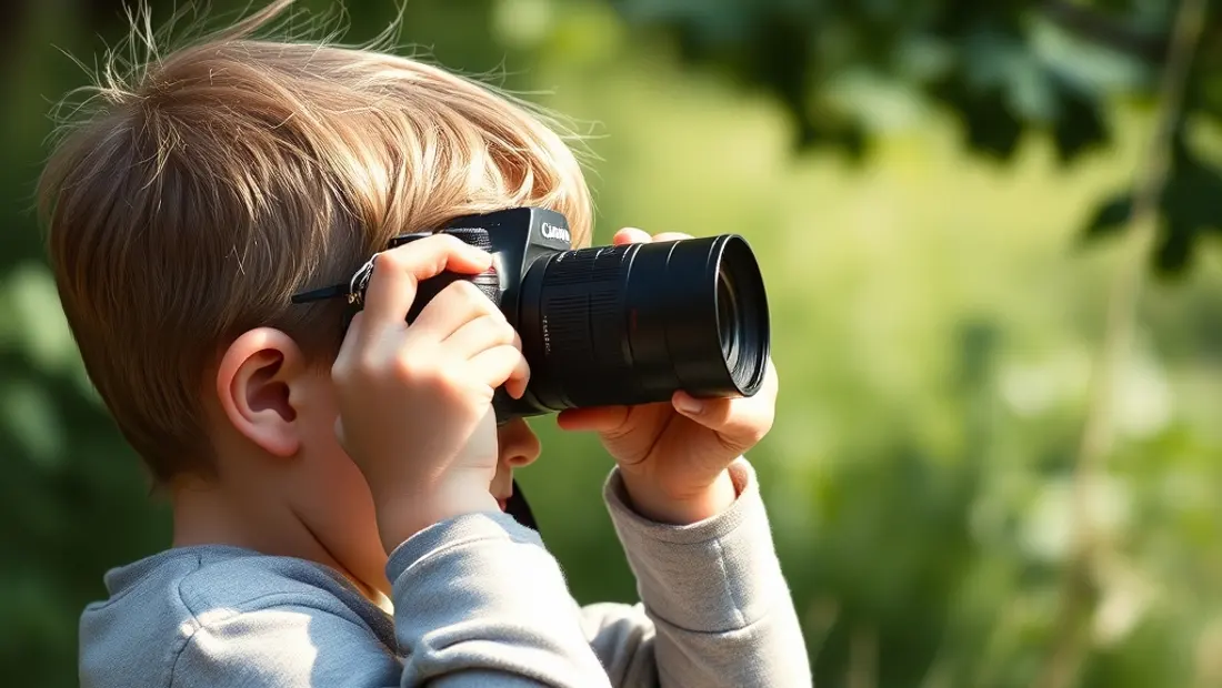 Kinder nehmen digitale Fotos