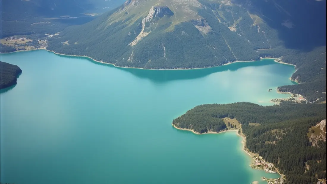 Osttiroler Berglandschaft mit See.