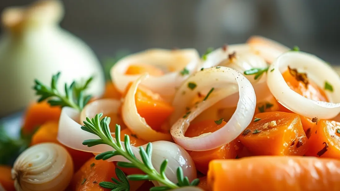 Frischer Brokkoli mit Zutaten für die Suppe.