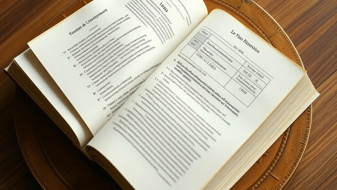 Ein geöffnetes Buch mit Notizen und Skizzen.