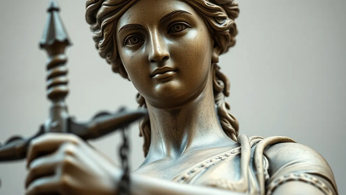 Detail einer barocken Statue mit Gesicht nach Norden.