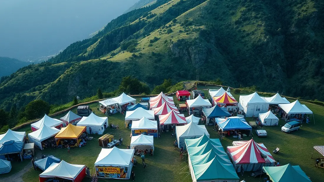 Festival Hohe Tauern auf einer grünen Bergwiese