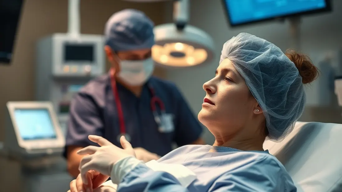 Eine Person arbeitet mit einem Patientensimulator im Ausbildungszentrum.