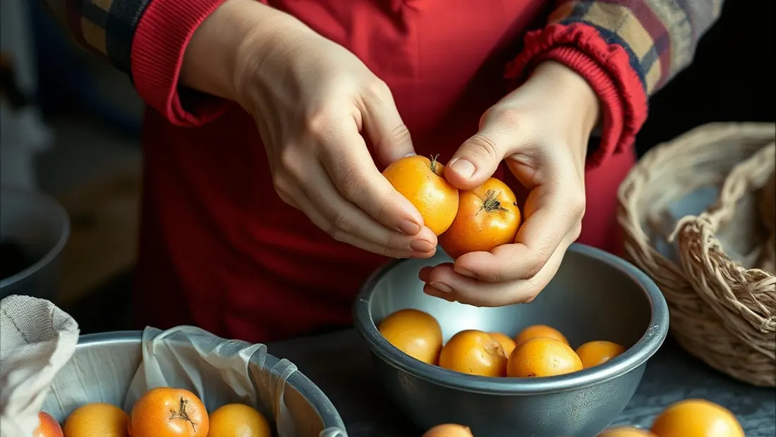 Ein Koch bereitet Heidensterz, traditionelles Rezept aus der Steiermark