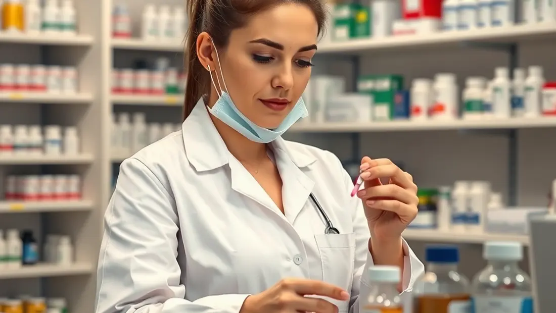 Pharmazeutinin der Arbeit