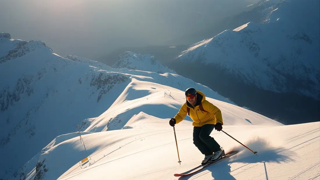 Skiabfahrt in Osttirol