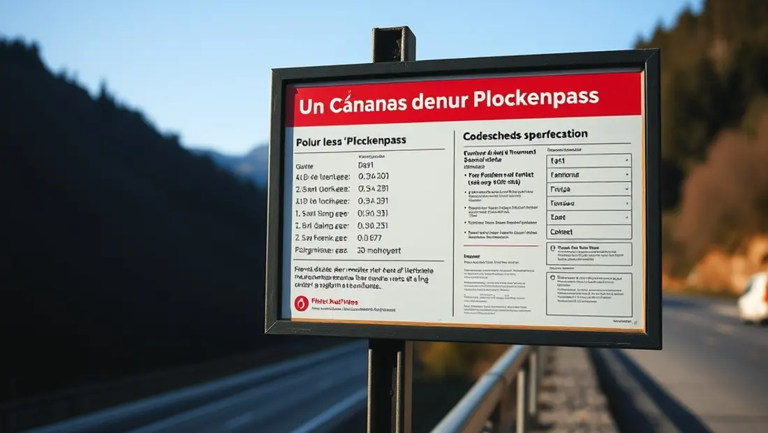 Panneau d'information Plöckenpass
