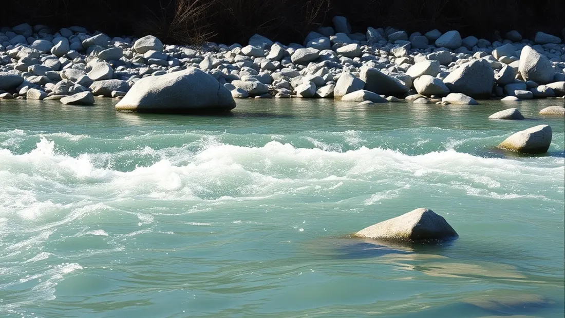 Fluss vor Schilfroderung